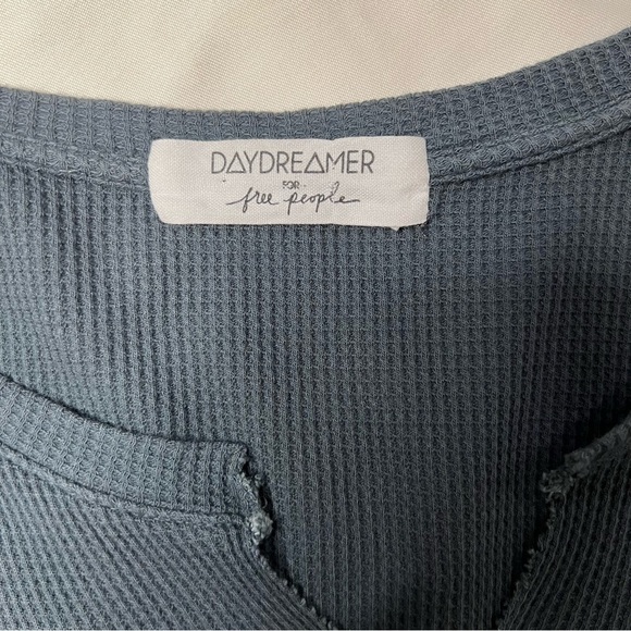 Free People for Daydreamer Journey Gray Waffle Long Sleeve Top Size XS - Picture 4 of 8